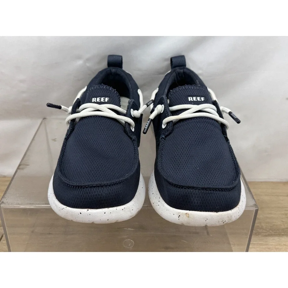 Reef Swellsole Pier Mens Navy Blue Boat Shoe Sneaker Slip On Size 8.5
